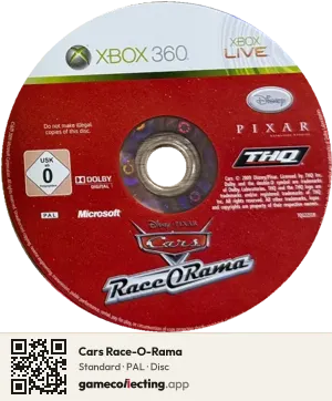 Cars Race-O-Rama Xbox 360, PAL disc