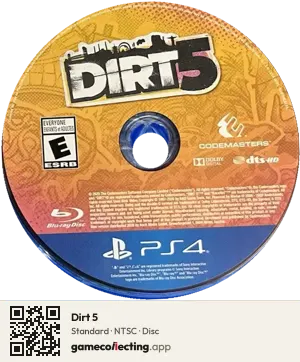 Dirt 5 PlayStation 4, NTSC disc