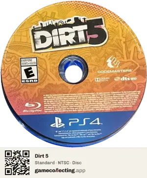 Dirt 5 PlayStation 4, NTSC disc