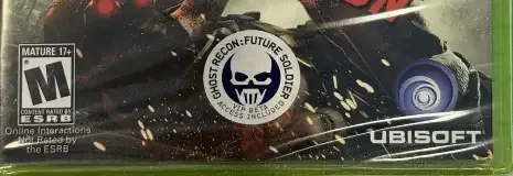 Tom Clancy's Splinter Cell: Conviction, the ESRB box on its front
