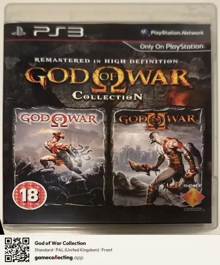 God of War Collection PlayStation 3, United Kingdom box front