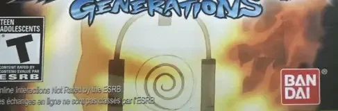 Naruto Shippuden: Ultimate Ninja Storm Generations, the ESRB box on its front