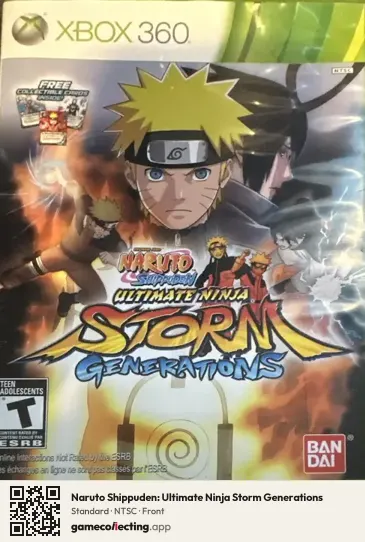 Naruto Shippuden: Ultimate Ninja Storm Generations Xbox 360, NTSC box front