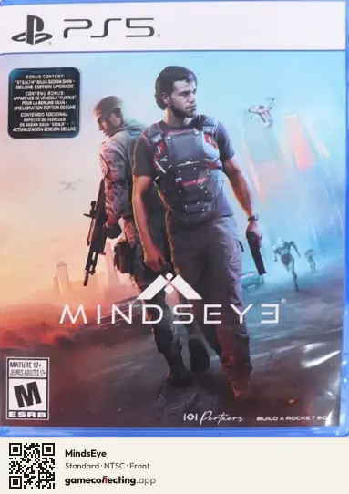 MindsEye PlayStation 5, NTSC box front