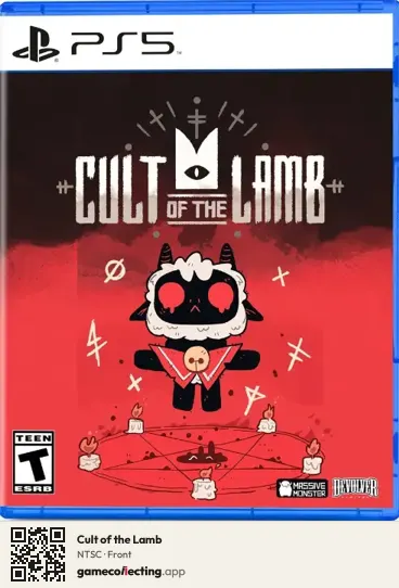 Cult of the Lamb PlayStation 5, NTSC box front