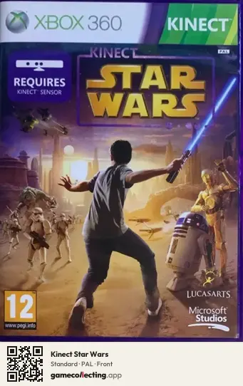 Kinect Star Wars Xbox 360, PAL box front