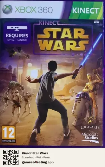 Kinect Star Wars Xbox 360, PAL box front