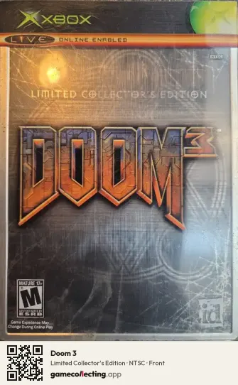 Doom 3 Xbox, NTSC box front