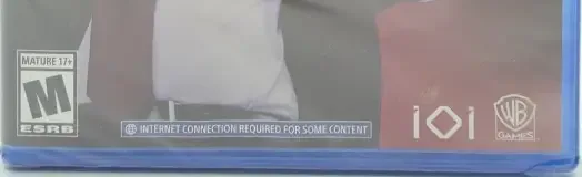 Hitman 2, the ESRB box on its front