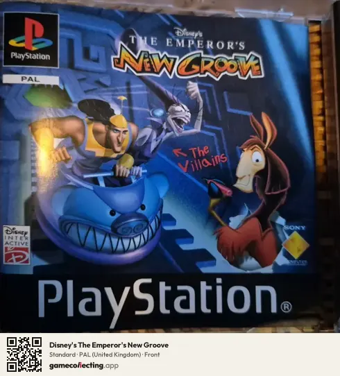 Disney's The Emperor's New Groove PlayStation, United Kingdom box front