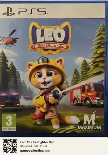 Leo: The Firefighter Cat PlayStation 5, PAL box front