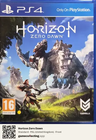 Horizon Zero Dawn PlayStation 4, United Kingdom box front