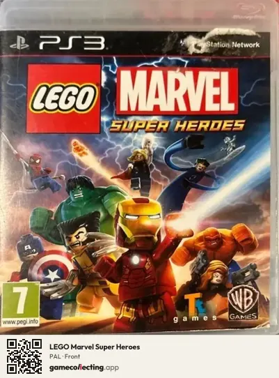 LEGO Marvel Super Heroes PlayStation 3, PAL box front