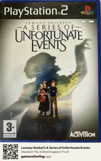 Lemony Snicket's A Series of Unfortunate Events PlayStation 2, United Kingdom box front