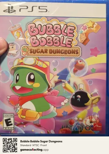 Bubble Bobble Sugar Dungeons PlayStation 5, NTSC box front