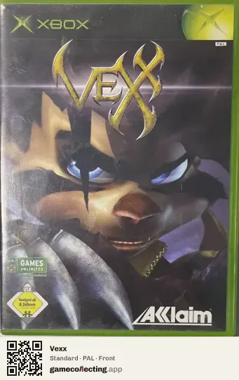 Vexx Xbox, PAL box front