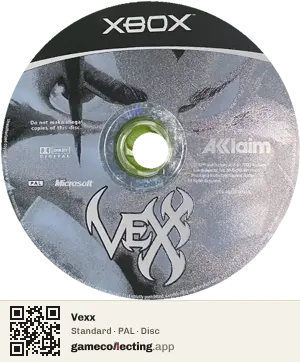 Vexx Xbox, PAL disc