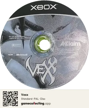 Vexx Xbox, PAL disc