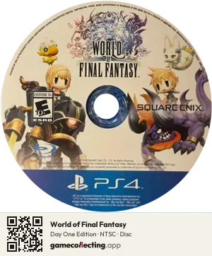 World of Final Fantasy PlayStation 4, NTSC disc