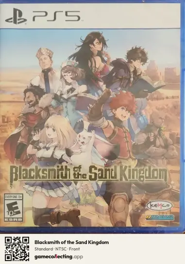 Blacksmith of the Sand Kingdom PlayStation 5, NTSC box front