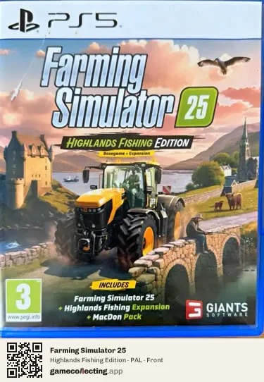 Farming Simulator 25 PlayStation 5, PAL box front