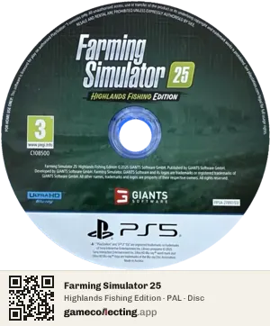 Farming Simulator 25 PlayStation 5, PAL disc