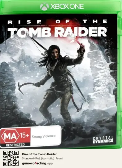 Rise of the Tomb Raider Xbox One, Australia box front