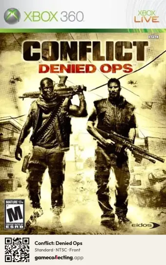 Conflict: Denied Ops Xbox 360, NTSC box front