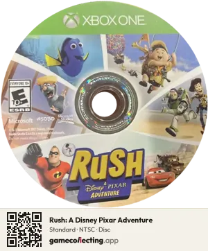 Rush: A Disney Pixar Adventure Xbox One, NTSC disc