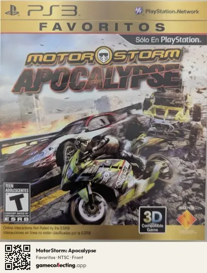MotorStorm: Apocalypse PlayStation 3, NTSC box front