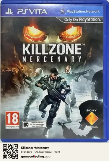 Killzone: Mercenary PlayStation Vita, Germany box front