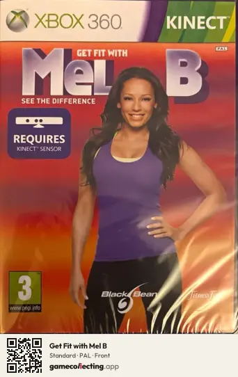 Get Fit with Mel B Xbox 360, PAL box front