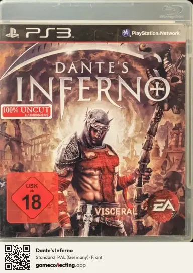 Dante's Inferno PlayStation 3, Germany box front