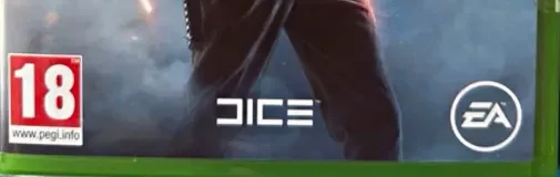 Battlefield 1, the PEGI square on its front