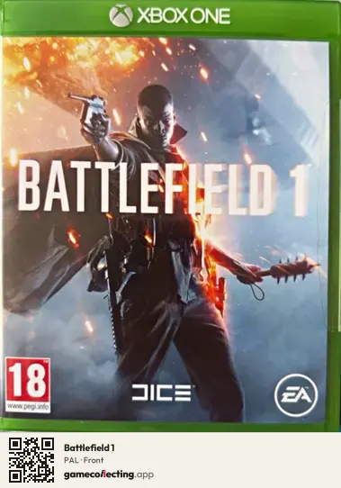 Battlefield 1 Xbox One, PAL box front