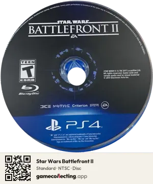 Star Wars Battlefront II PlayStation 4, NTSC disc