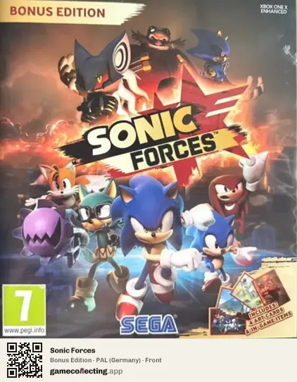 Sonic Forces Xbox One, Germany box front