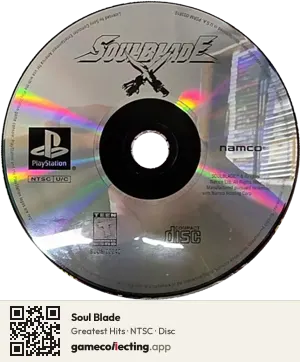 Soul Blade PlayStation, NTSC disc