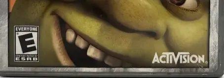 Shrek 2, the ESRB box on its front