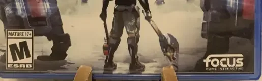The Surge 2, the ESRB box on its front