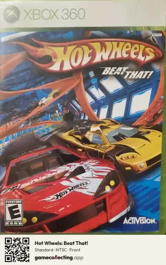 Hot Wheels: Beat That! Xbox 360, NTSC box front