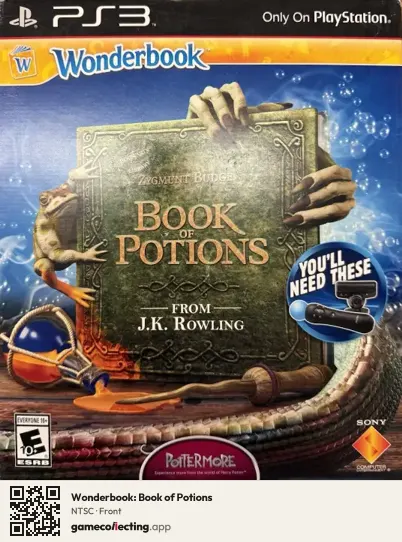 Wonderbook: Book of Potions PlayStation 3, NTSC box front