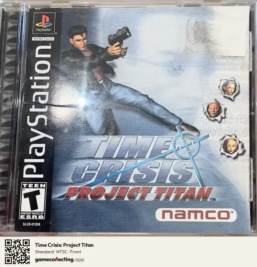 Time Crisis: Project Titan PlayStation, NTSC box front