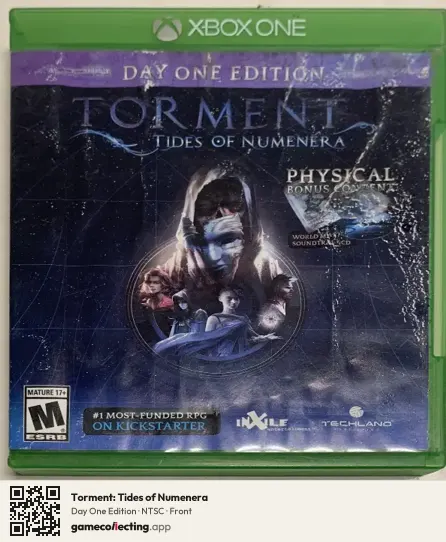 Torment: Tides of Numenera Xbox One, NTSC box front