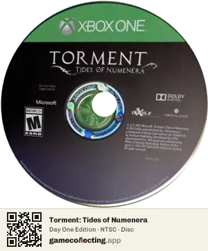 Torment: Tides of Numenera Xbox One, NTSC disc
