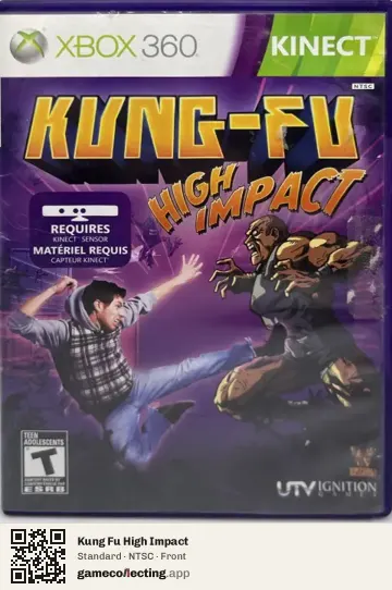 Kung Fu High Impact Xbox 360, NTSC box front