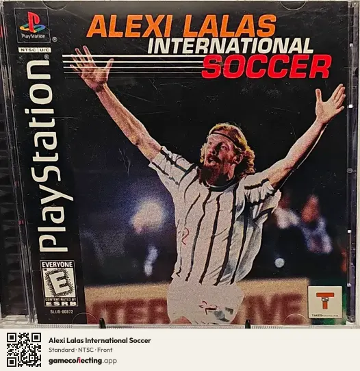 Alexi Lalas International Soccer PlayStation, NTSC box front