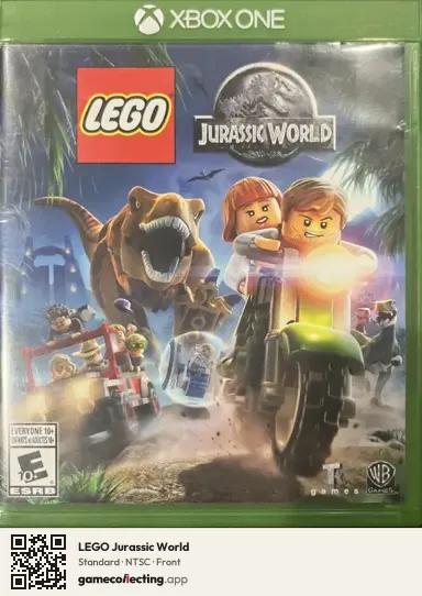 LEGO Jurassic World Xbox One, NTSC box front