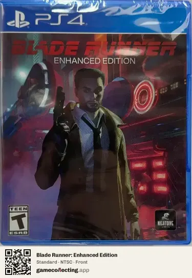 Blade Runner: Enhanced Edition PlayStation 4, NTSC box front