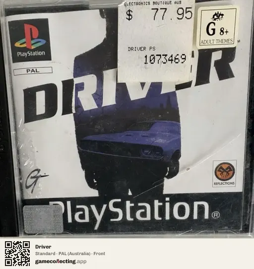 Driver PlayStation, Australia box front